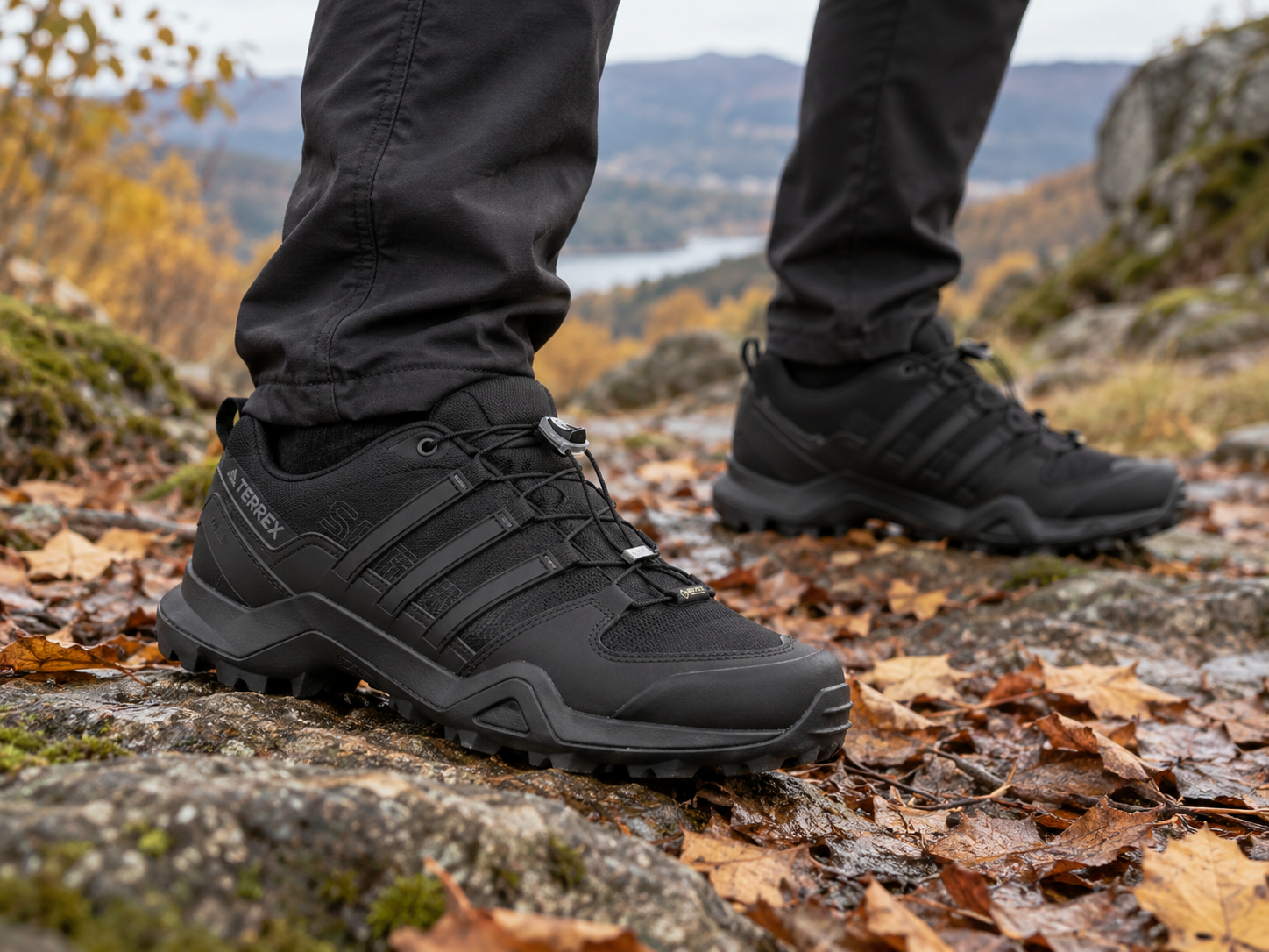 Adidas Terrex Swift R2 GTX — крупный план на ноге